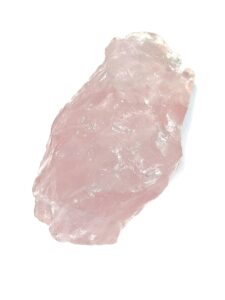 cristal cuarzo rosa en bruto